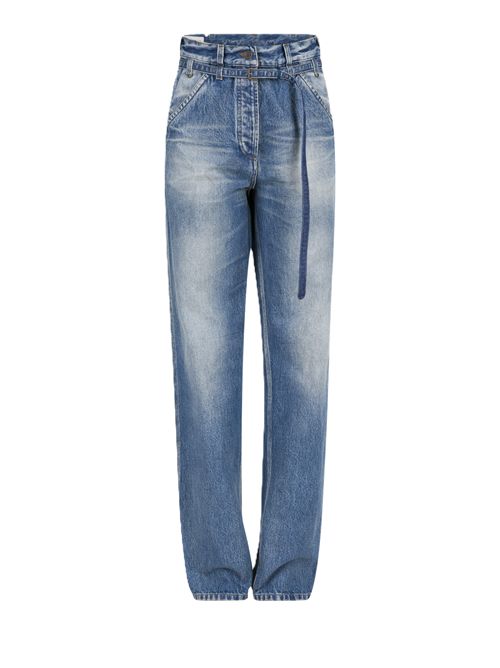 Belted Wide-Leg Denim Pants Pippaz DRIES VAN NOTEN | 262-010926-4414504 BLUE